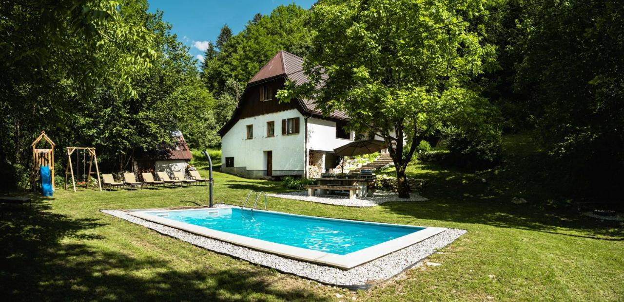 Gorska Vila Mountain Villa Soca Bagian luar foto